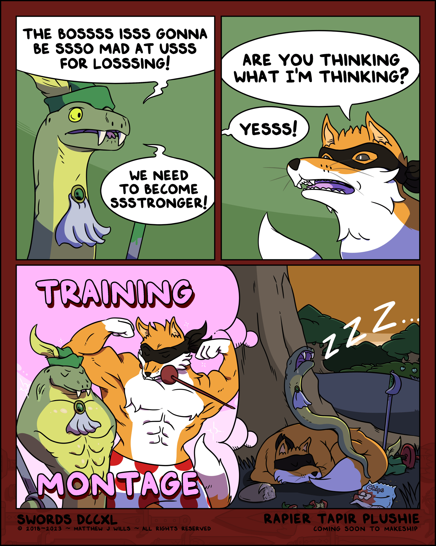 "Snake It Till You Make It" - [Swords Comic]